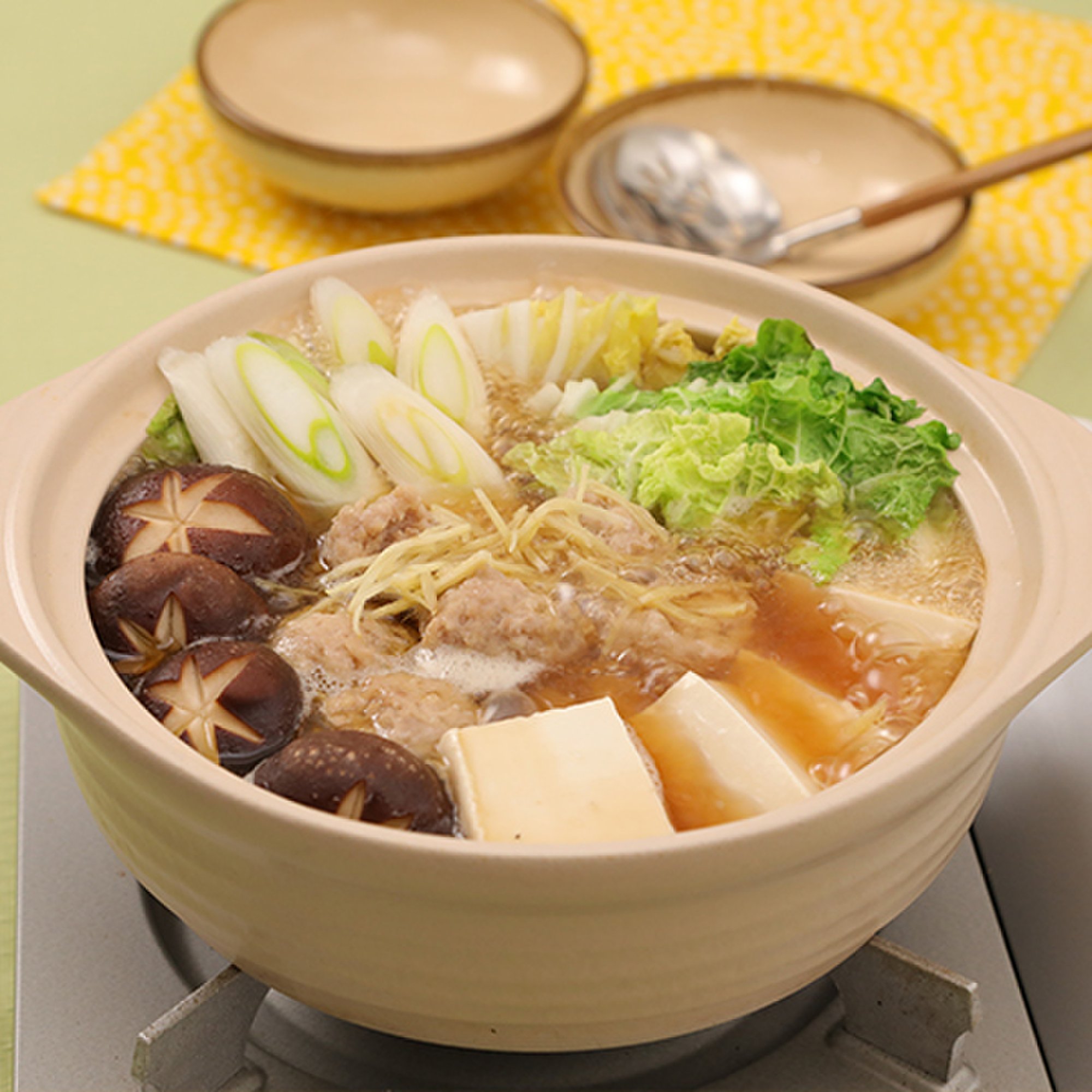 あたたまる♪白菜と鶏団子の生姜鍋_image