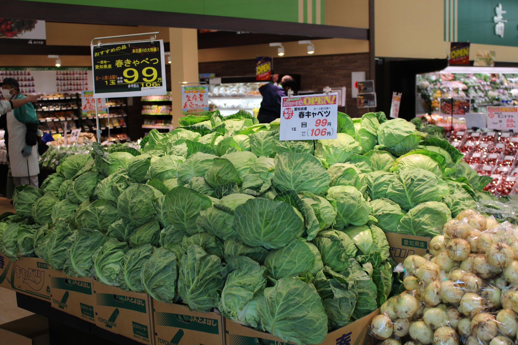 新鮮な高原野菜
